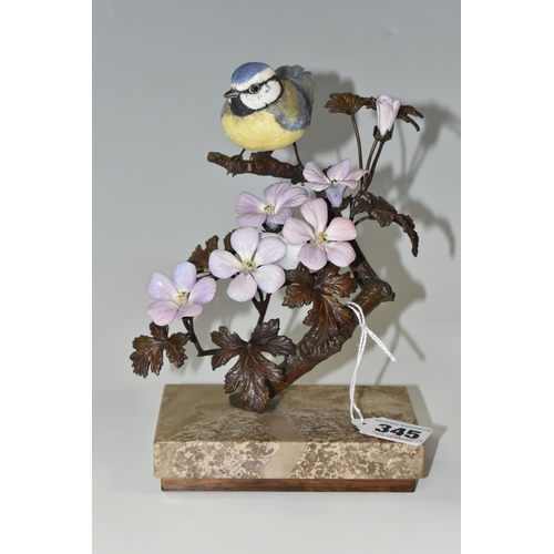 345 - AN ALBANY FINE CHINA LIMITED EDITION ''BLUE TIT', from the Titmice series, by David Burnham-Smith, o... 