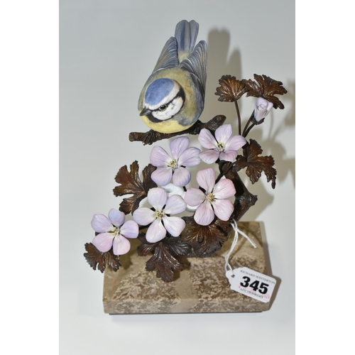 345 - AN ALBANY FINE CHINA LIMITED EDITION ''BLUE TIT', from the Titmice series, by David Burnham-Smith, o... 