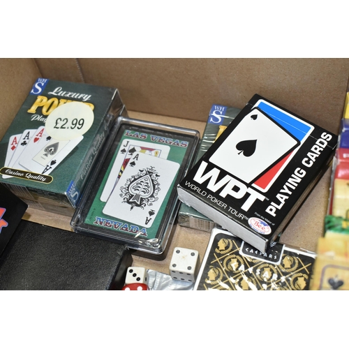 532 - ONE BOX OF PLAYING CARDS, to include thirty sealed decks of playing cards used in actual play in Las... 