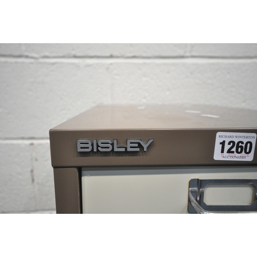 1260 - A BISLEY FIFTEEN DRAWER FILING CABINET, width 28cm x depth 43cm x height 94cm (condition report: mar... 