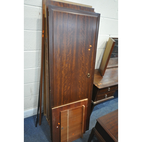 1298 - A STAG MINSTREL SEVEN PIECE BEDROOM SUITE, comprising two double door wardrobes, width 79cm x depth ... 