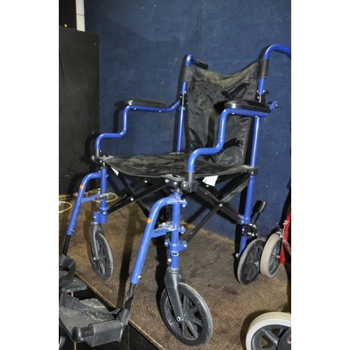 1074 - A LIGHTWEIGHT FOLDING WHEELCHAIR and a Drive Mobility Travelator (2)