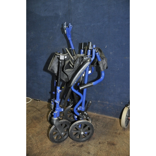 1074 - A LIGHTWEIGHT FOLDING WHEELCHAIR and a Drive Mobility Travelator (2)