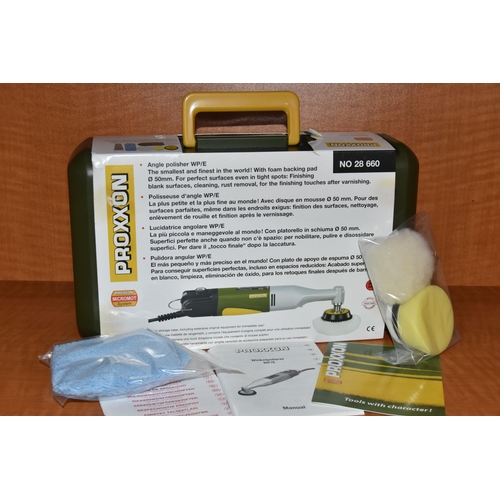 137 - A 'PROXXON' POLISHING ANGLE POLISHER KIT, EU plug, No. 28 660, Mircomat system (condition report: ne... 