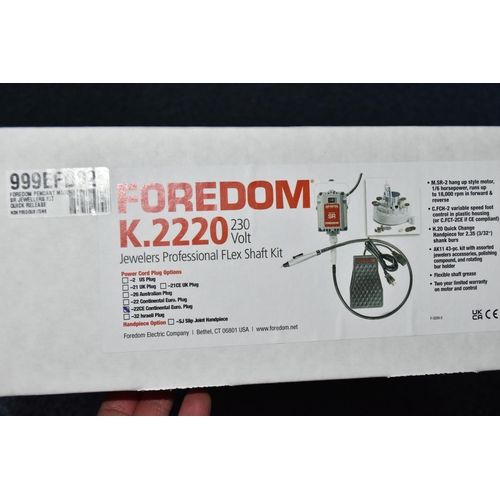 140 - FOREDOM PENDANT MOTOR SR JEWELLERS KIT QUICK RELEASE SYSTEM, model number  K.2220, (condition report... 