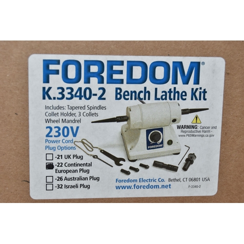 176 - A 'FOREDOM' K.3340-2 BENCH LATHE KIT, European plug, (condition report: new in box, not tested, we c... 