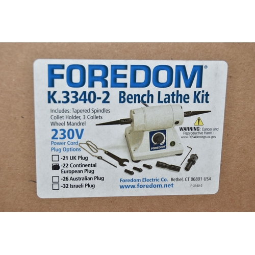 177 - A 'FOREDOM' K.3340-2 BENCH LATHE KIT, European plug, (condition report: new in box, not tested, we c... 