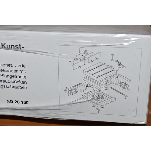 179 - A 'PROXXON' DIE-CAST ALUMINIUM COMPOUND TABLE KT 150, (condition report: new in box, not tested, we ... 