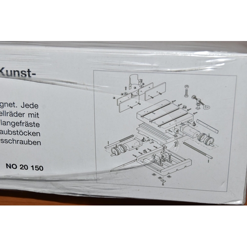 183 - A 'PROXXON' DIE-CAST ALUMINIUM COMPOUND TABLE KT 150, (condition report: new in box, not tested, we ... 