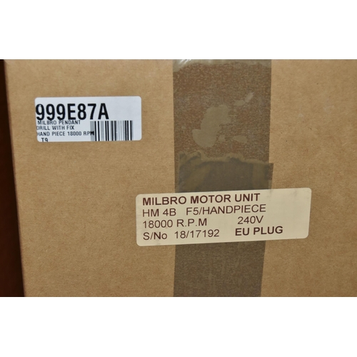 184 - A 'MILBRO MOTOR UNIT HM 4B F5/ HANDPIECE, European plug, 18000 RPM, 240v, (condition report: new in ... 