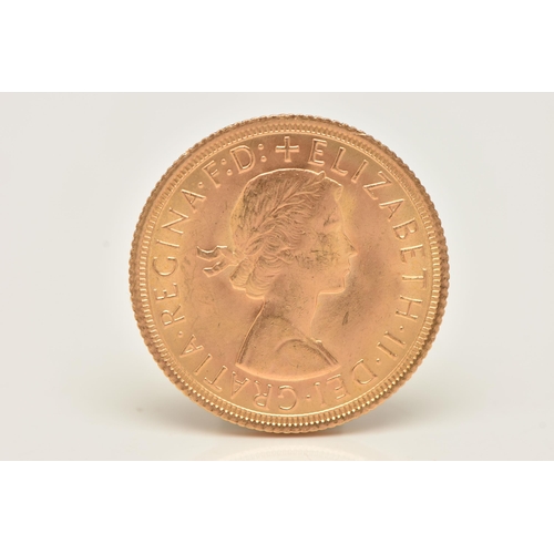 206 - A HIGH GRADE FULL GOLD SOVEREIGN COIN ELIZABETH II, dated 1968, 22ct gold, 7.98 grams, 22.05mm