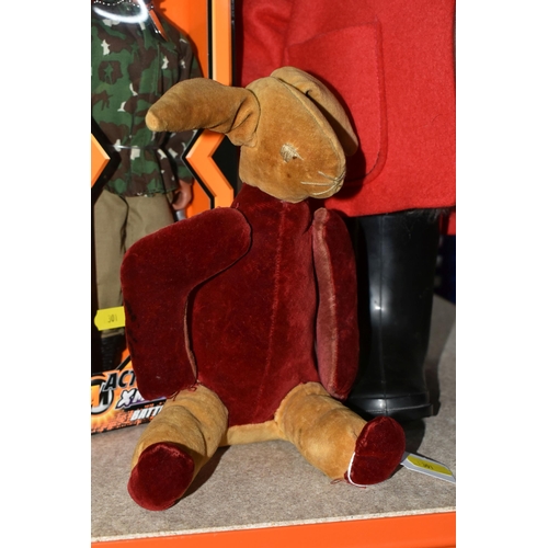 301 - A VINTAGE GABRIELLE DESIGN PADDINGTON BEAR AND TWO TOYS, Paddington with label to back seam has a re... 