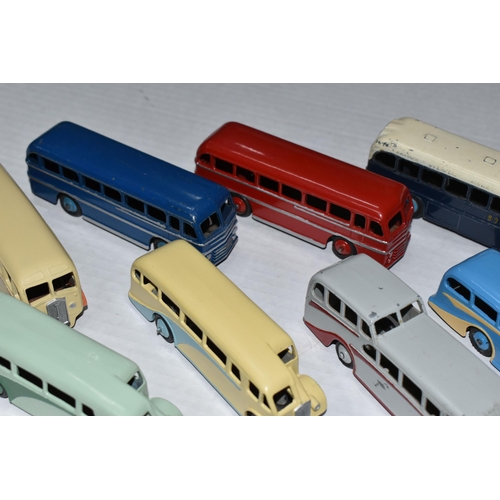 330 - A QUANTITY OF ASSORTED DINKY TOYS BUSES AND COACHES, Streamline Bus, No.29b, Single Deck Bus, No.29e... 