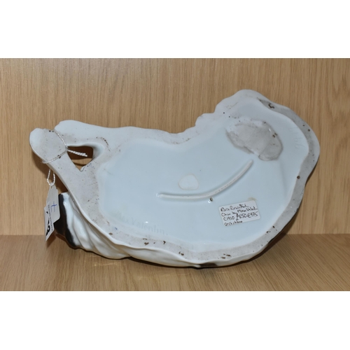 343 - A ROSENTHAL RECUMBANT JAPANESE CHIN DOG, incised mars to the base Max Valentin 9419, length 28cm x w... 