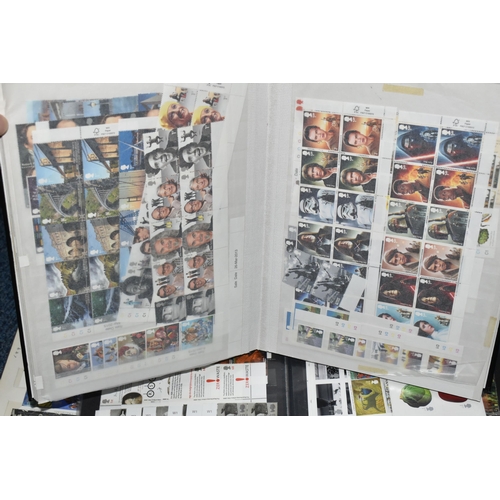 347 - THREE ALBUMS WITH GB DUPLICATED STOCK OF COMMEMORATIVES FROM 1978-MID 2010S, usually as blocks or pa... 