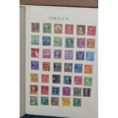 348 - STAMP ALBUM WITH WORLDWIDE RANGES, we note strength in mid period Germany