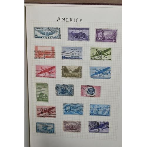 348 - STAMP ALBUM WITH WORLDWIDE RANGES, we note strength in mid period Germany