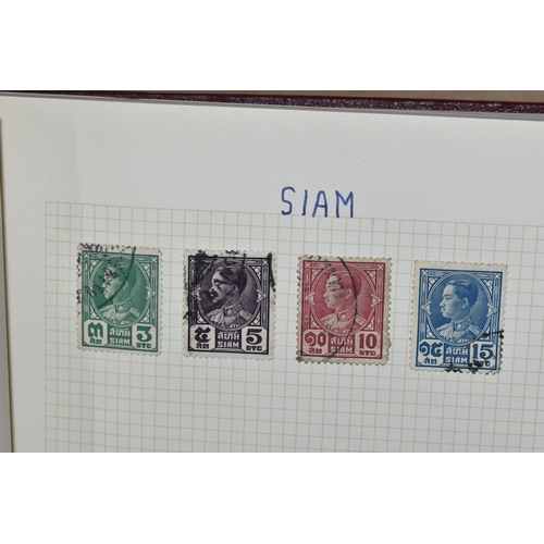 348 - STAMP ALBUM WITH WORLDWIDE RANGES, we note strength in mid period Germany