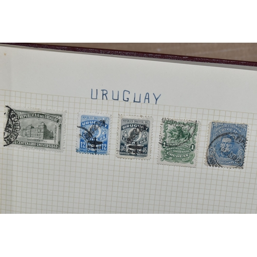 348 - STAMP ALBUM WITH WORLDWIDE RANGES, we note strength in mid period Germany