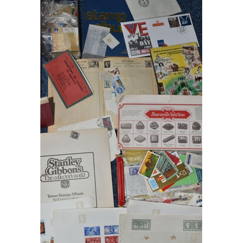 349 - BOX OF WORLDWIDE STAMPS to include various small albums and junior collections and in packets (1 box... 