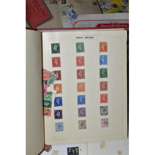 349 - BOX OF WORLDWIDE STAMPS to include various small albums and junior collections and in packets (1 box... 