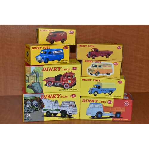 352 - EIGHT BOXED ATLAS EDITIONS REPRODUCTION DINKY TOYS LORRY/TRUCK AND VAN MODELS, Morris J type Van 'Ro... 