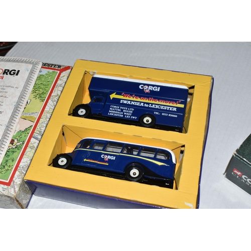 360 - FOURTEEN BOXED DIE CAST LIMITED EDITION MODEL BUSES AND COACHES, to include a Corgi Burlingham Seagu... 