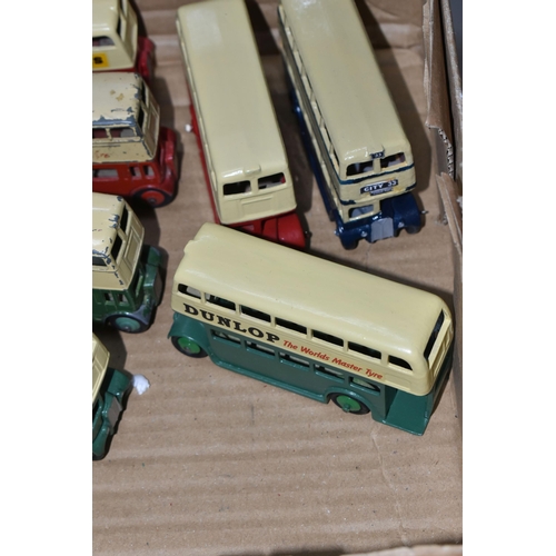 362 - A QUANTITY OF ASSORTED DINKY TOYS 29c/290 DOUBLE DECKER BUSES, mixture of all three types of radiato... 