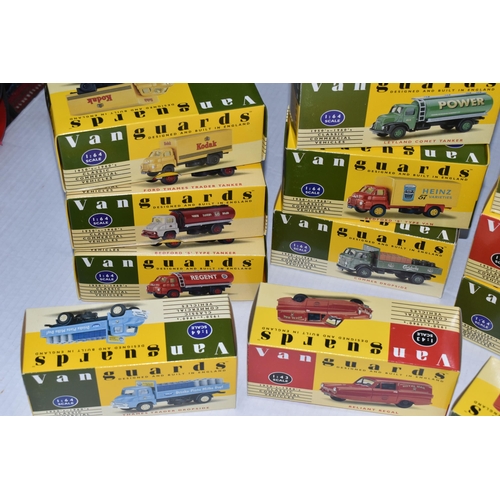 363 - TWELVE BOXED VANGUARDS 1:64 AND 1:43 SCALE DIECAST MODEL VEHICLES, this is split into ten 1:64 scale... 