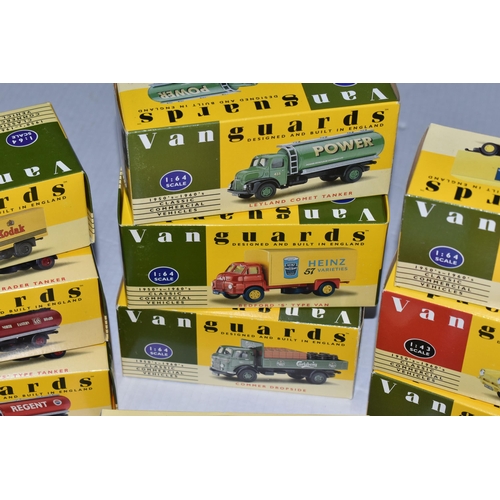 363 - TWELVE BOXED VANGUARDS 1:64 AND 1:43 SCALE DIECAST MODEL VEHICLES, this is split into ten 1:64 scale... 