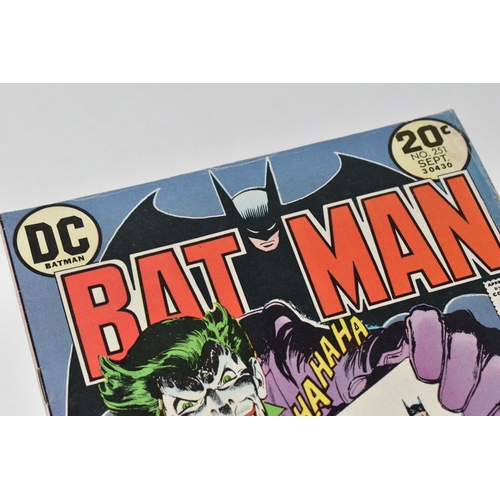 405 - A BATMAN NO.251 DC COMIC, first comic to establish The Joker as a homicidal killer instead of a comi... 