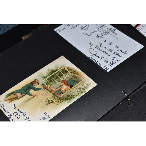 427 - FOUR ALBUMS OF POSTCARDS, Four Albums containing approximately 130 early 20th century Postcards, all... 