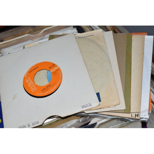 428 - ONE BOX OF 1950's ROCK AND ROLL, 45 R.P.M SINGLES, approximately one hundred and fifty singles to in... 