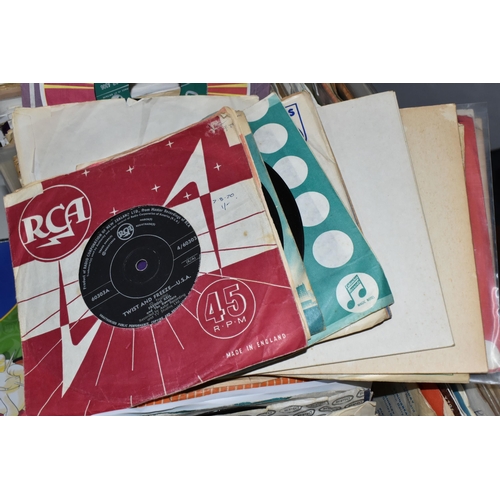 428 - ONE BOX OF 1950's ROCK AND ROLL, 45 R.P.M SINGLES, approximately one hundred and fifty singles to in... 