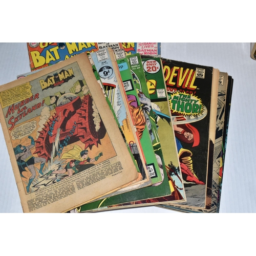 433 - A BOX OF MARVEL AND DC COMICS, almost 150 comics from Iron Man, Batman, Daredevil, Detective Comics,... 