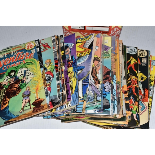 435 - A BOX OF MARVEL AND DC COMICS, almost 80 comics from X-Men, Wonder Woman, The Incredible Hulk, Tales... 