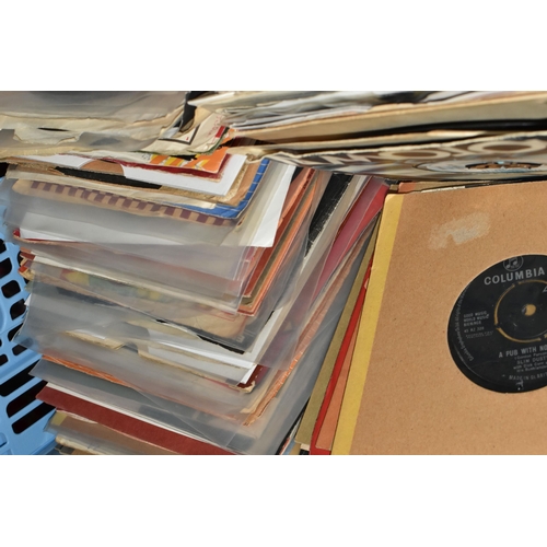 436 - TWO BOXES OF APPROXIMATELY 300 45 R.P.M SINGLE RECORDS, to include artists, Pat Boon, Black Sabbath,... 