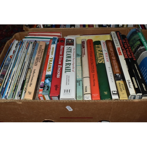 445 - FIVE BOXES OF BOOKS, MAGAZINES, DVDS & SLIDES containing over fifty miscellaneous book titles, a lar... 