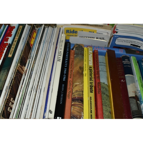 445 - FIVE BOXES OF BOOKS, MAGAZINES, DVDS & SLIDES containing over fifty miscellaneous book titles, a lar... 