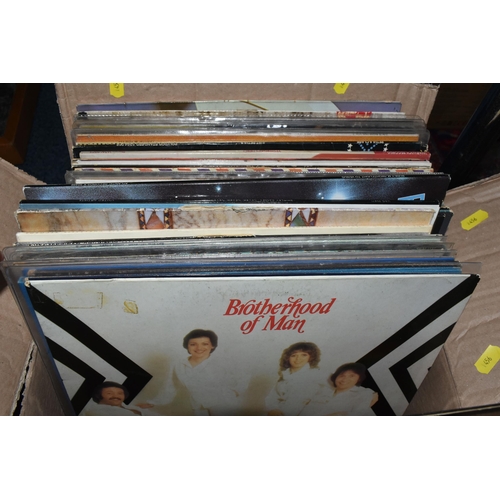 456 - THREE BOXES OF LPs, approximately 120, to include artists, Neil Diamond, Fleetwood Mac, Led Zeppelin... 