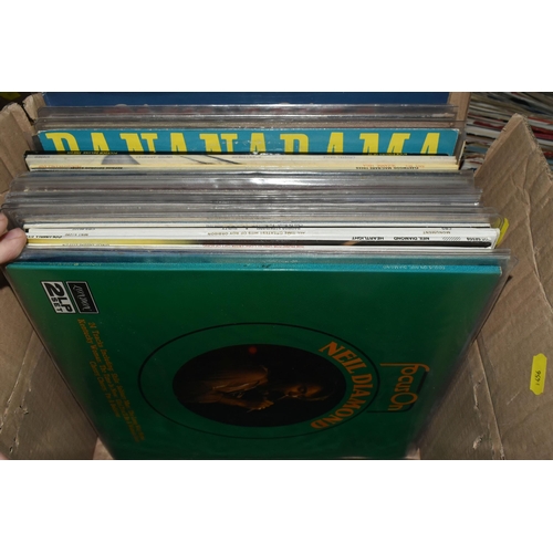 456 - THREE BOXES OF LPs, approximately 120, to include artists, Neil Diamond, Fleetwood Mac, Led Zeppelin... 