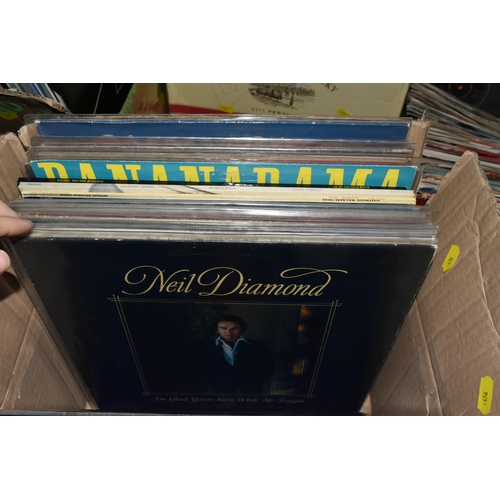 456 - THREE BOXES OF LPs, approximately 120, to include artists, Neil Diamond, Fleetwood Mac, Led Zeppelin... 