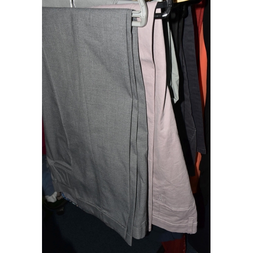 458 - SEVENTEEN PAIRS OF GENTLEMENS M&S TROUSERS, UK size waist 38'', leg 33'', comprising two pairs of to... 