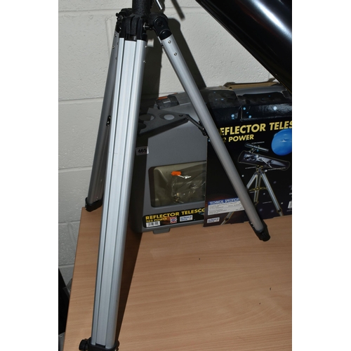 465 - A BOXED SCIENCE TECH REFLECTOR TELESCOPE 262 POWER to include a reflector telescope 700mm focal leng... 