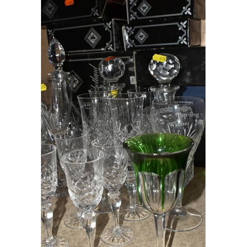 478 - A GROUP OF MOSTLY EDINBURGH INTERNATIONAL CRYSTAL GLASSWARE to include two Edinburgh International d... 