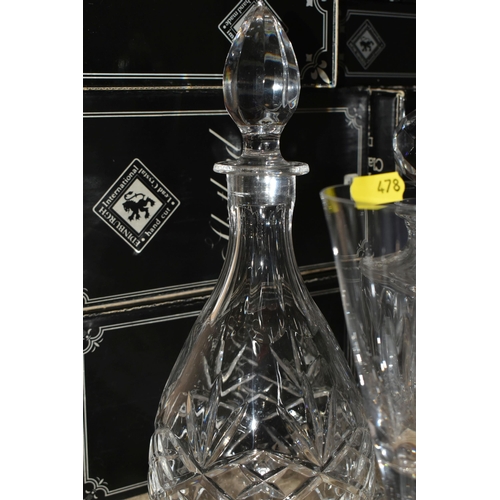 478 - A GROUP OF MOSTLY EDINBURGH INTERNATIONAL CRYSTAL GLASSWARE to include two Edinburgh International d... 