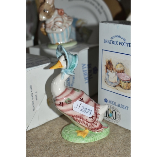 493 - A COLLECTION OF THE WORLD OF BEATRIX POTTER COLLECTABLES, included is Wedgwood Peter Rabbit money bo... 