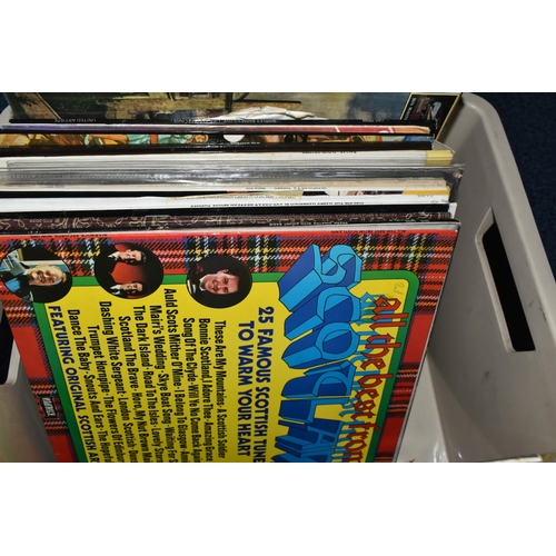 497 - FIVE BOXES OF LPs, to include, classical, theatre/movie soundtracks, country, love songs, etc. (sd),... 