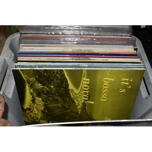 497 - FIVE BOXES OF LPs, to include, classical, theatre/movie soundtracks, country, love songs, etc. (sd),... 