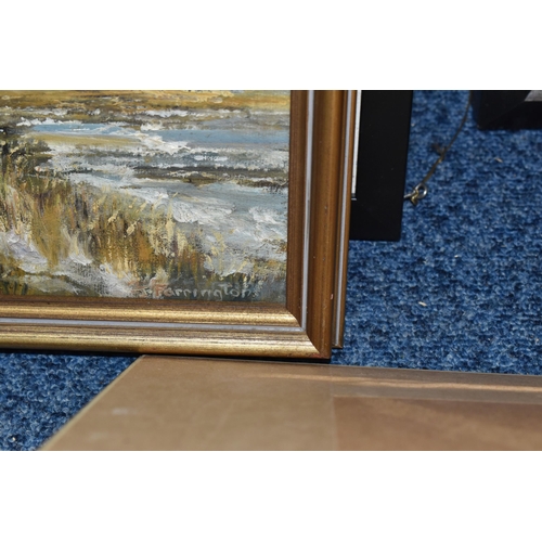 511 - A SMALL QUANTITY OF PAINTINGS AND PRINTS ETC, to include a David Mynett pastel landscape depicting f... 